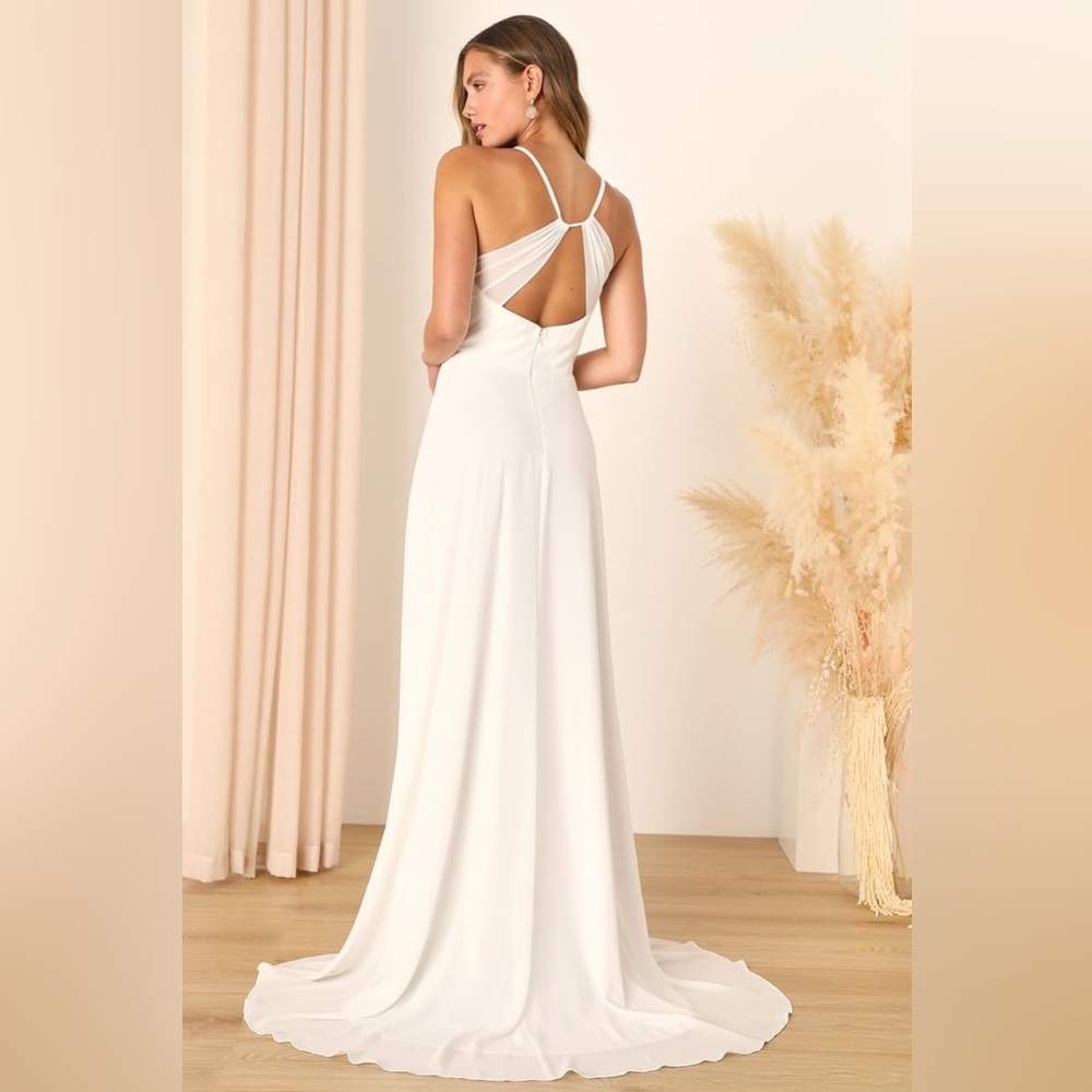 Lulus Romantic Inspiration White Sleeveless Faux-Wrap
Maxi Dress - Picture 2 of 7